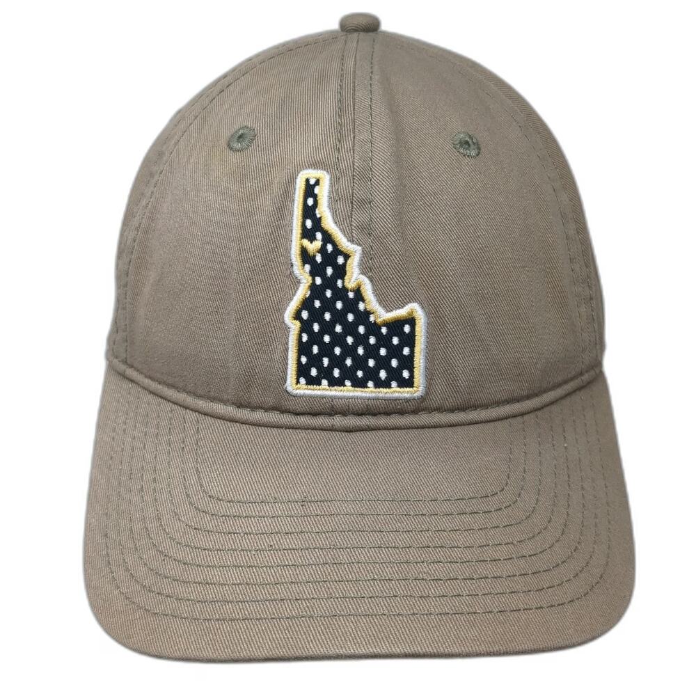 Champion Idaho State Polka Dot Pennant Baseball Cap Brown One Size Slideback Hat